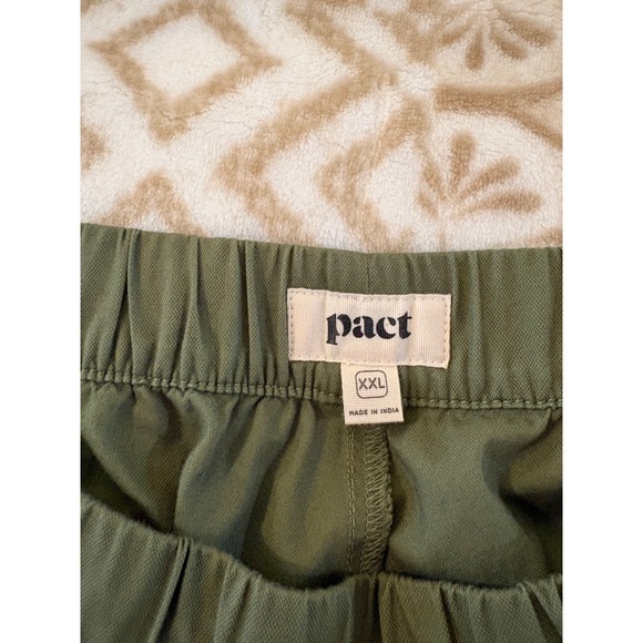 Pact Organic Cotton Olive Drawstring Pants XXL - Picture 2 of 7